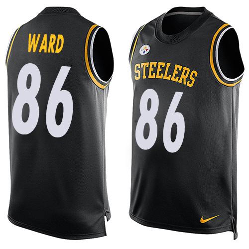 Nike Steelers #86 Hines Ward Black Team Color Men's Stitched NFL Limited Tank Top Jersey - Click Image to Close